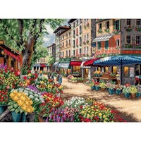 Picture of Dimensions Cross Stitch Kit, Paris Market, 15X11in