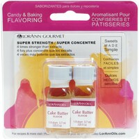 Picture of Lorann Oils Candy & Baking Flavoring,.125oz, Pack Of 2, Cake Batter