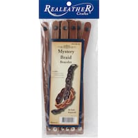 Picture of Realeather Crafts Leathercraft Kit, Mystery Braid Bracelets 8 Pack,