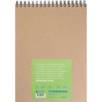 Stonehenge Spiral Paper Pad, 9X12in, 32 Sheets, White