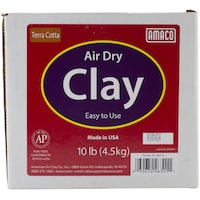 Amaco Air Dry Modeling Clay, 10 Pound, Terra Cotta