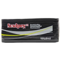 Picture of Sculpey Iii Polymer Clay, 8oz, Black