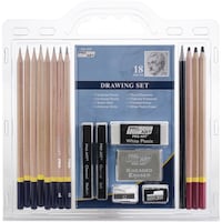 Picture of Pro Art Pencil Set Sketch & Draw, 9.38" X 9.38" X 0.25", Graphite & Charc