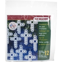 Picture of Holiday Beaded Ornament Kit, Pearl Cross 12