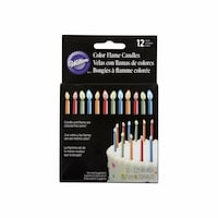 Picture of Wilton Color Flame Candles, Pack Of 12