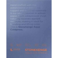 Picture of Stonehenge Aqua Block Coldpress Pad, 9X12in, 15 Sheets, White