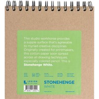 Stonehenge Spiral Paper Pad, 7"X7", 32 Sheets, White