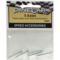 Pine Car Derby Speed Accessories, Axles, Pack Of 5