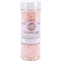 Picture of Wilton Pink Sugar Pearls, 5 oz