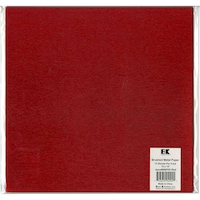 Best Creation Brushed Metal Single Sided Paper 12X12in, Red