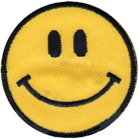 Wrights Iron-On Applique-Yellow Happy Face