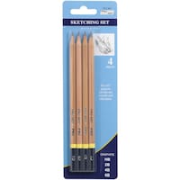 Picture of Pro Art Sketching Pencils, Pack Of 4, Hb, 2B, 4B & 6B