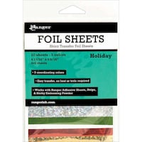 Picture of Ranger Shiny Transfer Foil Sheets, Pack Of 10, Holiday