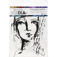 Picture of Dina Wakley Media Collage Tissue, 7.5"X10", Pack Of 20, Faces
