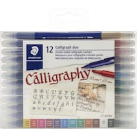Picture of Staedtler Double Ended Calligraphy Markers, Pack Of 12