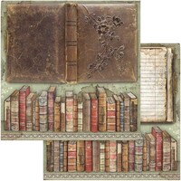 Picture of Stamperia Double Cardstock, 12X12in, Sided Books, Lady Vagabond