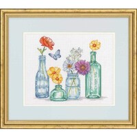 Picture of Dimensions Counted Cross Stitch Kit, Wildflower Jars