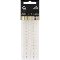 Mark Richards Raised Metal Dots, 3Mm, Round, 1Pack Of 25, Gold