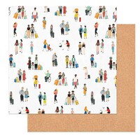 Picture of Photo Play Paper Time To Travel Double Sided Cardstock, 12X12in, Travelers