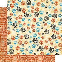 Picture of Graphic 45 Well Groomed Double Sided Cardstock, 12X12in, Pawsome