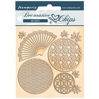 Picture of Stamperia Decorative Chips, 5.5X5.5in, Fan & Circles, Sir Vagabond