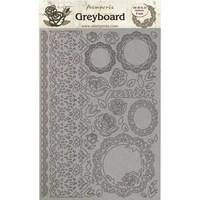 Picture of Stamperia Greyboard Cut Outs, Size A4, 2Mm Thick, Lace & Roses, Passion Kits