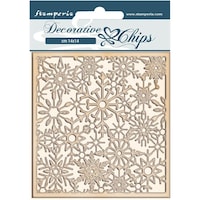 Picture of Stamperia Decorative Chips, 5.5X5.5in, Snowflakes, Winter Tales