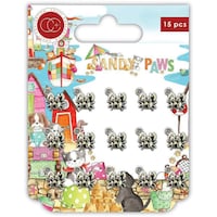 Craft Consortium Sandy Paws Metal Charms, Pack Of 15, Silver Little Crab