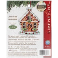 Picture of Dimensions Plastic Canvas Ornament Kit, 3.25"X4.25", Gingerbread House
