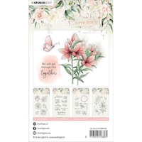 Studio Light Another Love Story Clear Stamps, Lily Flower