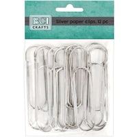 Bci Crafts Jumbo Paper Clips Pack Of 12, Silver
