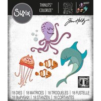 Picture of Sizzix Thinlits Dies By Tim Holtz, Pack Of 22, Under The Sea