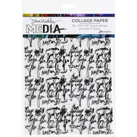 Picture of Ranger-Dina Wakley Media Collage Tissue, 7.5"X10", Pack Of 20, Just Words