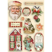 Picture of Stamperia Wooden Shapes A5 Classic Christmas