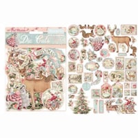 Picture of Stamperia Die Cuts, Pink Christmas