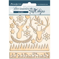 Picture of Stamperia Decorative Chips, 5.5X5.5in, Deer
