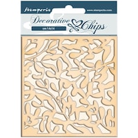 Picture of Stamperia Decorative Chips, 5.5X5.5in, Leaves Texture, Winter Tales