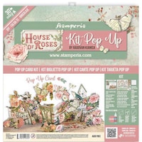Stamperia Pop-Up Card Kit, House Of Roses