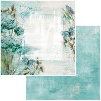 Picture of 49 And Market Vintage Artistry In Teal Cardstock, 12X12in, Bloom