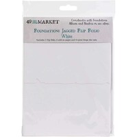 Picture of 49 And Market Foundations Jagged Flip Folio, White