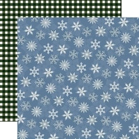Picture of Carta Bella Welcome Winter Double Sided Cardstock, 12X12in, Blue Blizzard