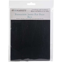 Picture of 49 And Market Foundations Jagged Flip Folio, Black