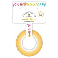 Doodlebug Washi Tape, 15Mmx12Yd, You Make Me Happy