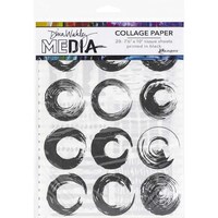 Picture of Dina Wakley Media Collage Tissue, 7.5"X10", Pack Of 20, Elements