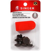 Singer Jean Buttons Kit, 8 Sets With Tools