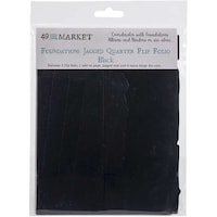 Picture of 49 And Market Foundations Jagged Quarter Flip Folio, Black