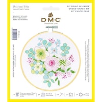 Picture of Dmc Stitch Kit 6" Diameter Floral Winter, 14 Count