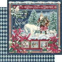 Picture of Graphic 45 Double Sided Cardstock, 12X12in, Let It Snow