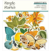 Picture of Simple Vintage Country Harvest Bits & Pieces Die Cuts, Pack Of 48, Harvest