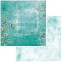 Picture of 49 And Market Vintage Artistry In Teal Cardstock, 12X12in, Flutter
